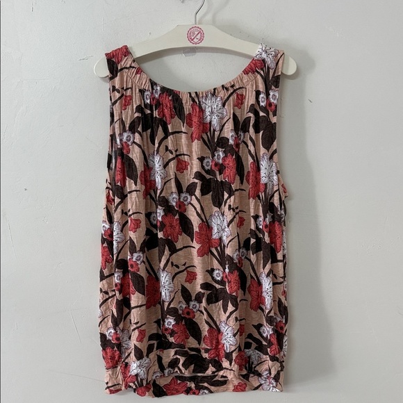 LOFT Tank Top Vibrant Floral Design - Picture 1 of 2